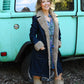 Long Fur Denim Jacket