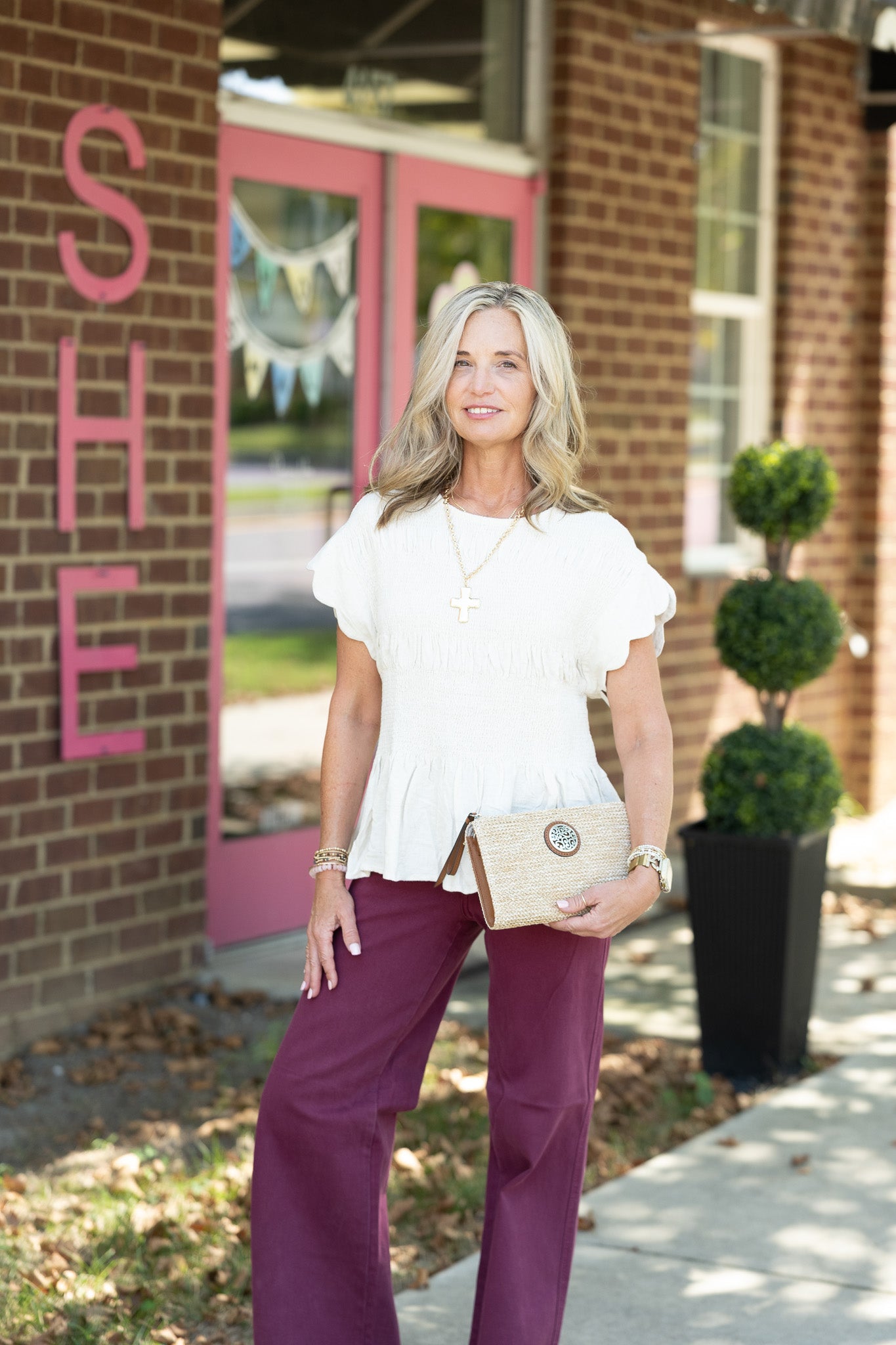 Travel Day Cream Top