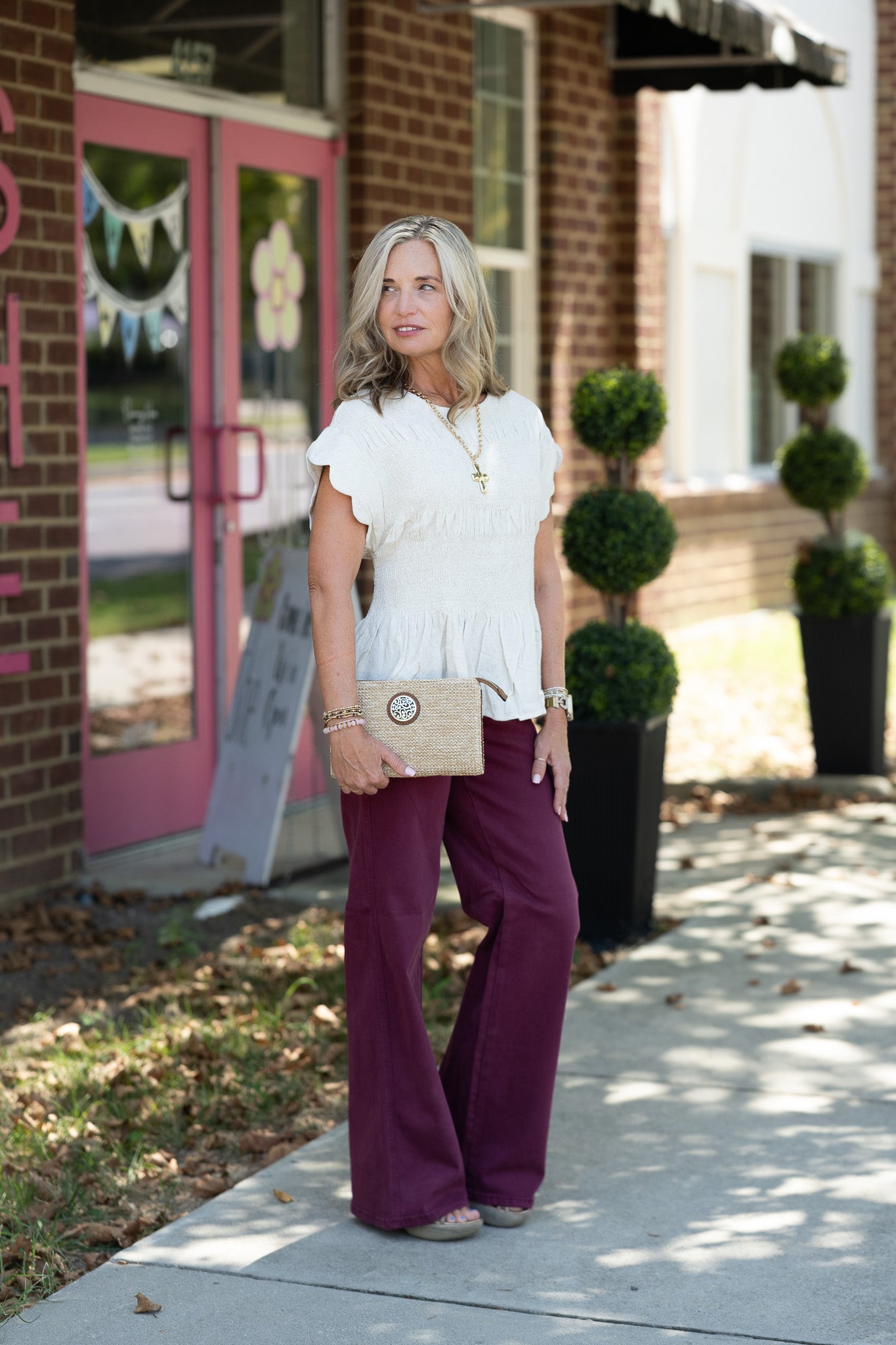 Travel Day Cream Top