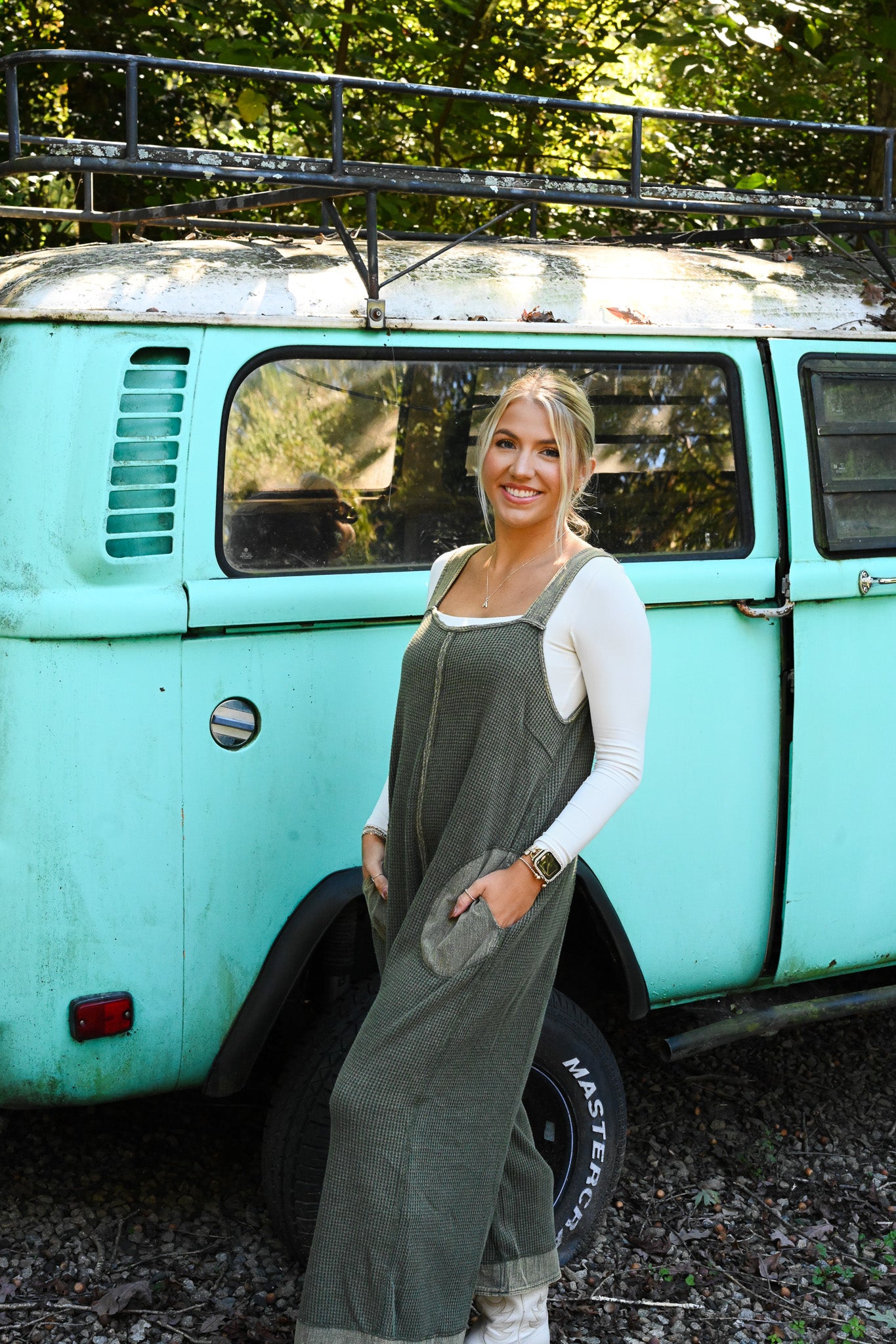 Wicked Waffle Knit Jumpsuit