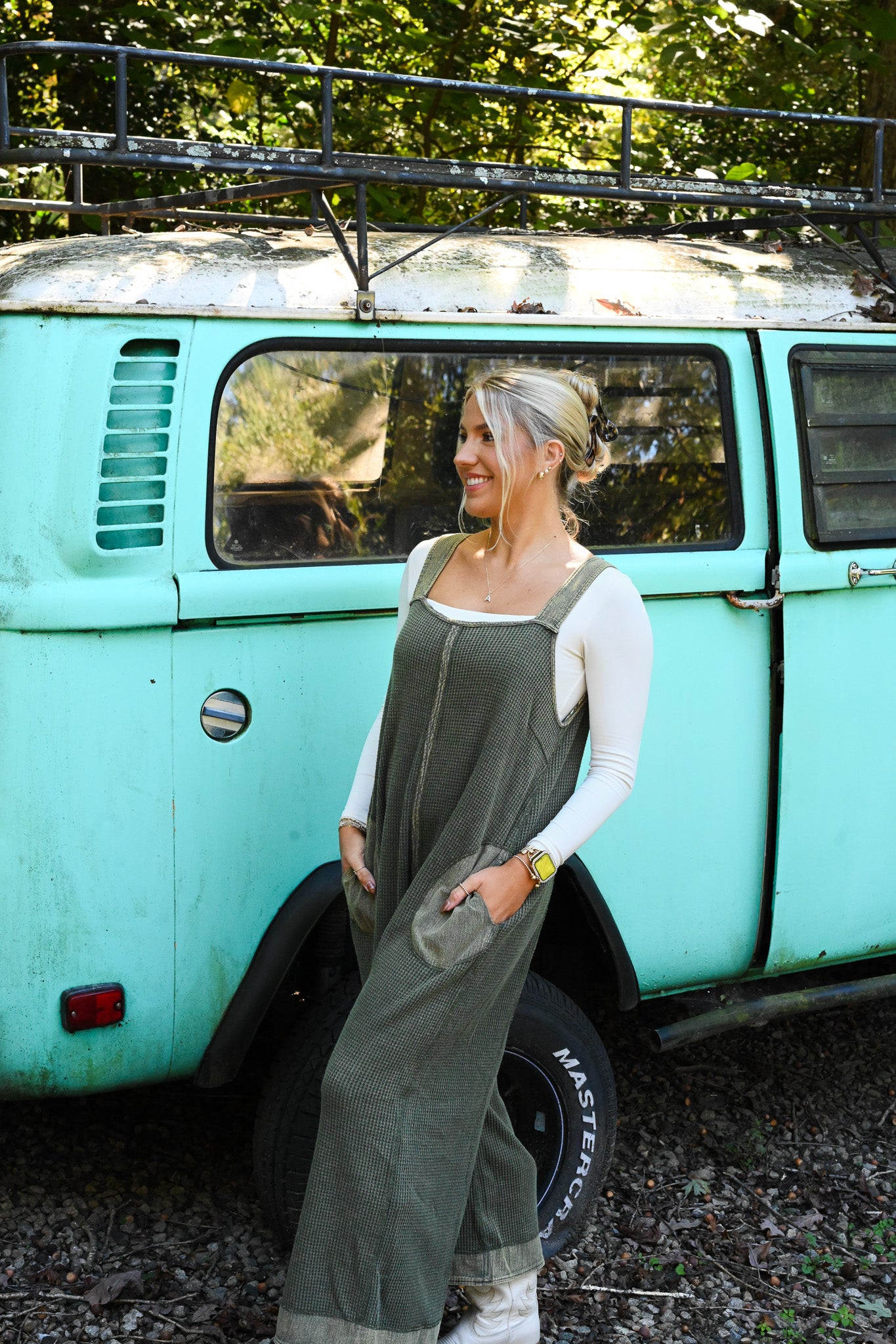 Wicked Waffle Knit Jumpsuit