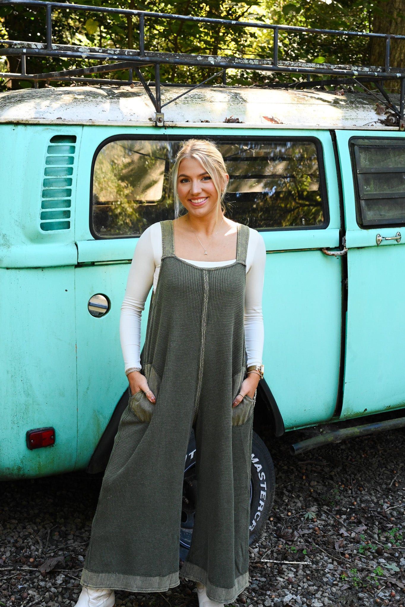 Wicked Waffle Knit Jumpsuit