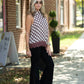 Trimmed in Lace Merlot Top