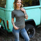 Sally Simple Top - Olive