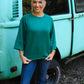 Teal Lagoon Lillies Top