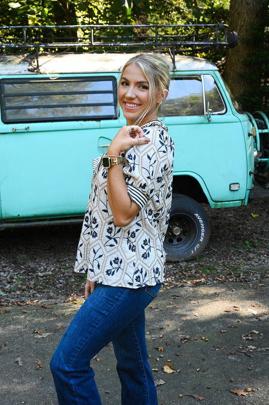 Betsey Embroidered Blouse