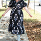 Bowie Blue Floral Midi
