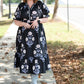 Bowie Blue Floral Midi