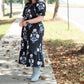 Bowie Blue Floral Midi