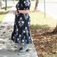 Bowie Blue Floral Midi