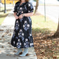 Bowie Blue Floral Midi