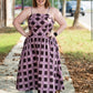 Emily Eggplant Dress