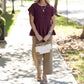 Etta Burgundy Top
