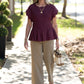 Etta Burgundy Top