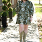 Zahra Olive Floral Dress