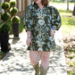 Zahra Olive Floral Dress