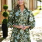 Zahra Olive Floral Dress