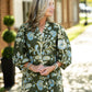 Zahra Olive Floral Dress