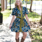 Ren Olive Floral Dress