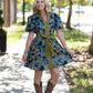 Ren Olive Floral Dress