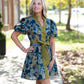 Ren Olive Floral Dress