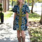 Ren Olive Floral Dress
