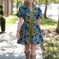 Ren Olive Floral Dress