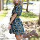 Ren Olive Floral Dress