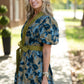 Ren Olive Floral Dress