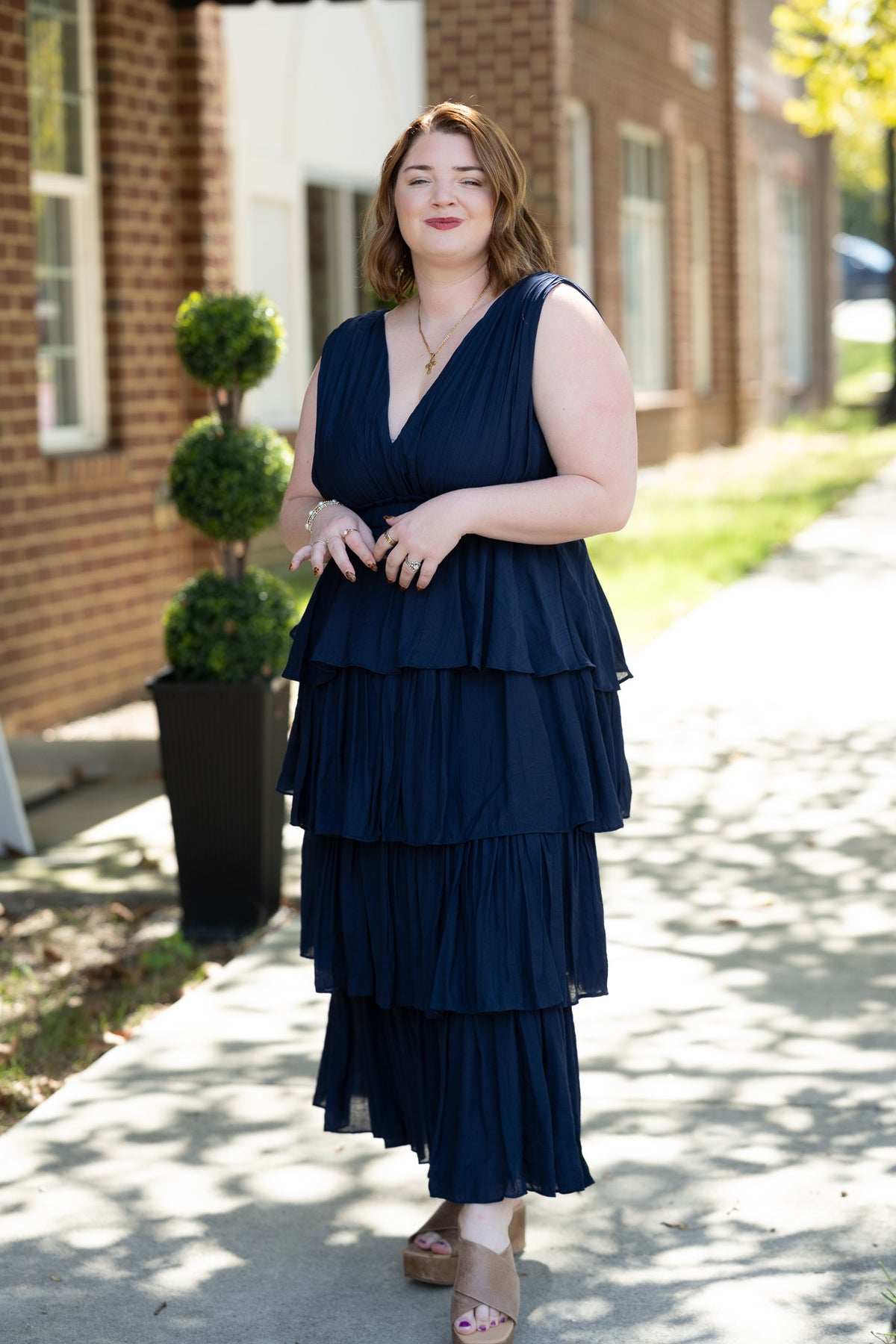 Sweet Moments Navy Maxi Dress