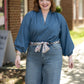 Sadie Slate Blue Top -