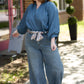 Sadie Slate Blue Top -