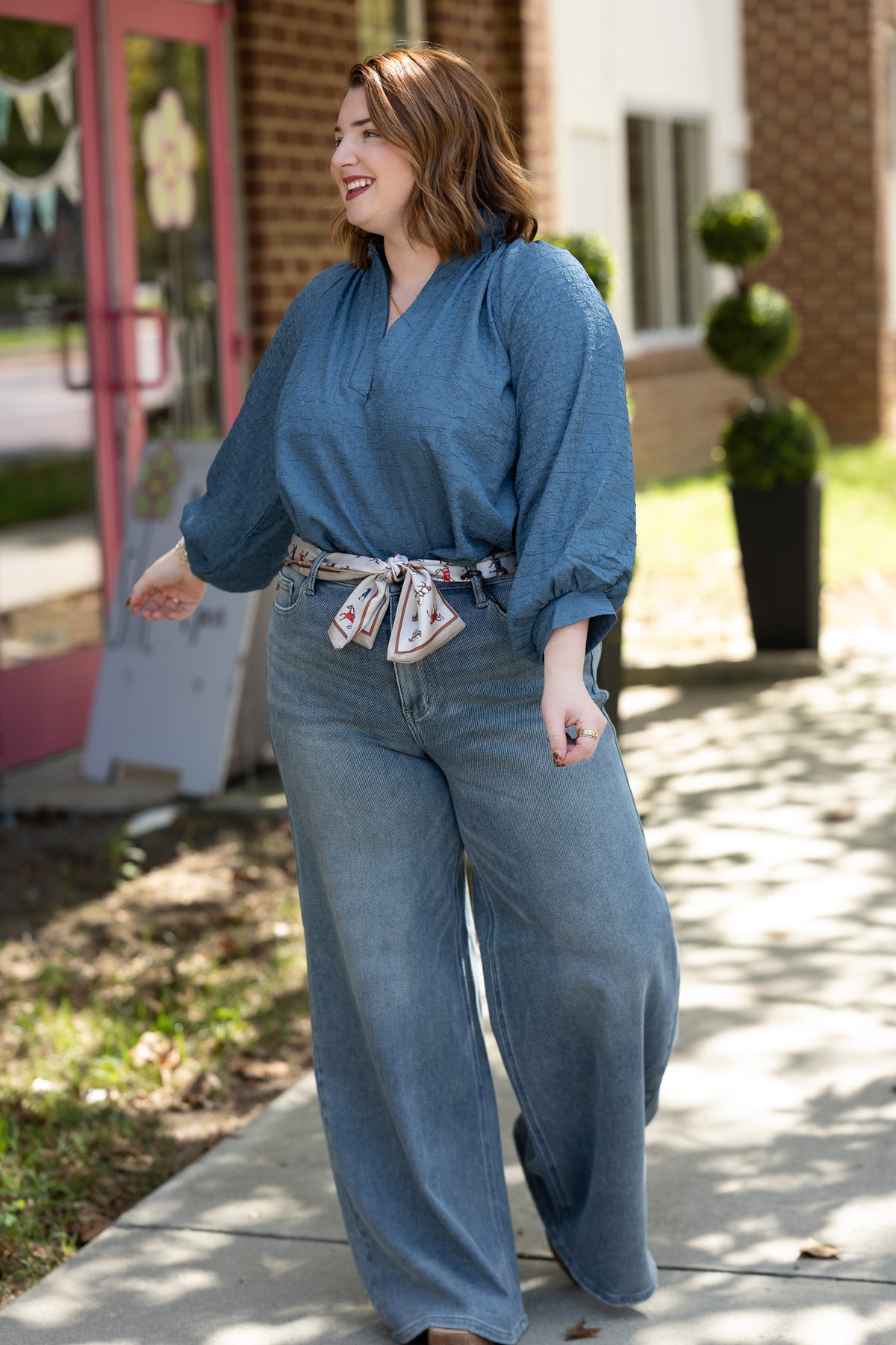 Sadie Slate Blue Top -
