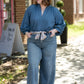 Sadie Slate Blue Top -