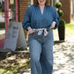 Sadie Slate Blue Top -