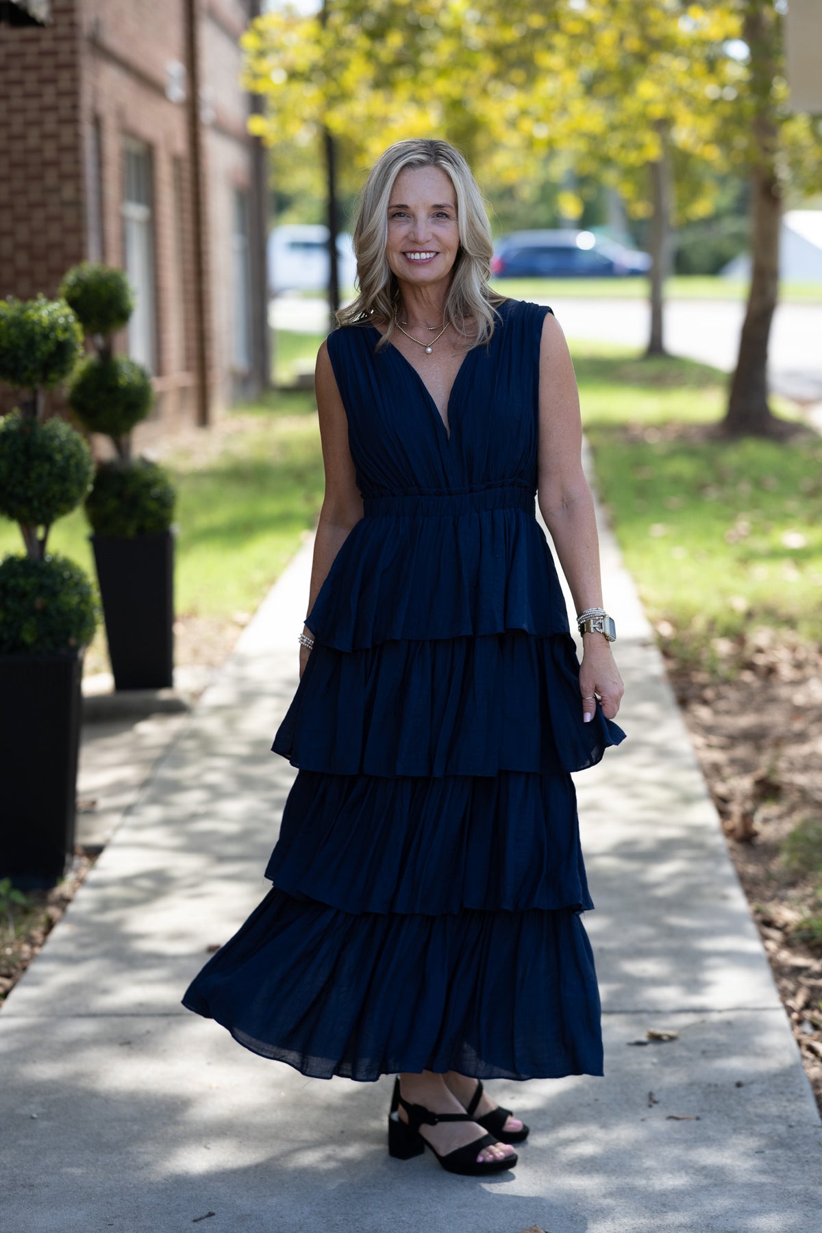 Sweet Moments Navy Maxi Dress