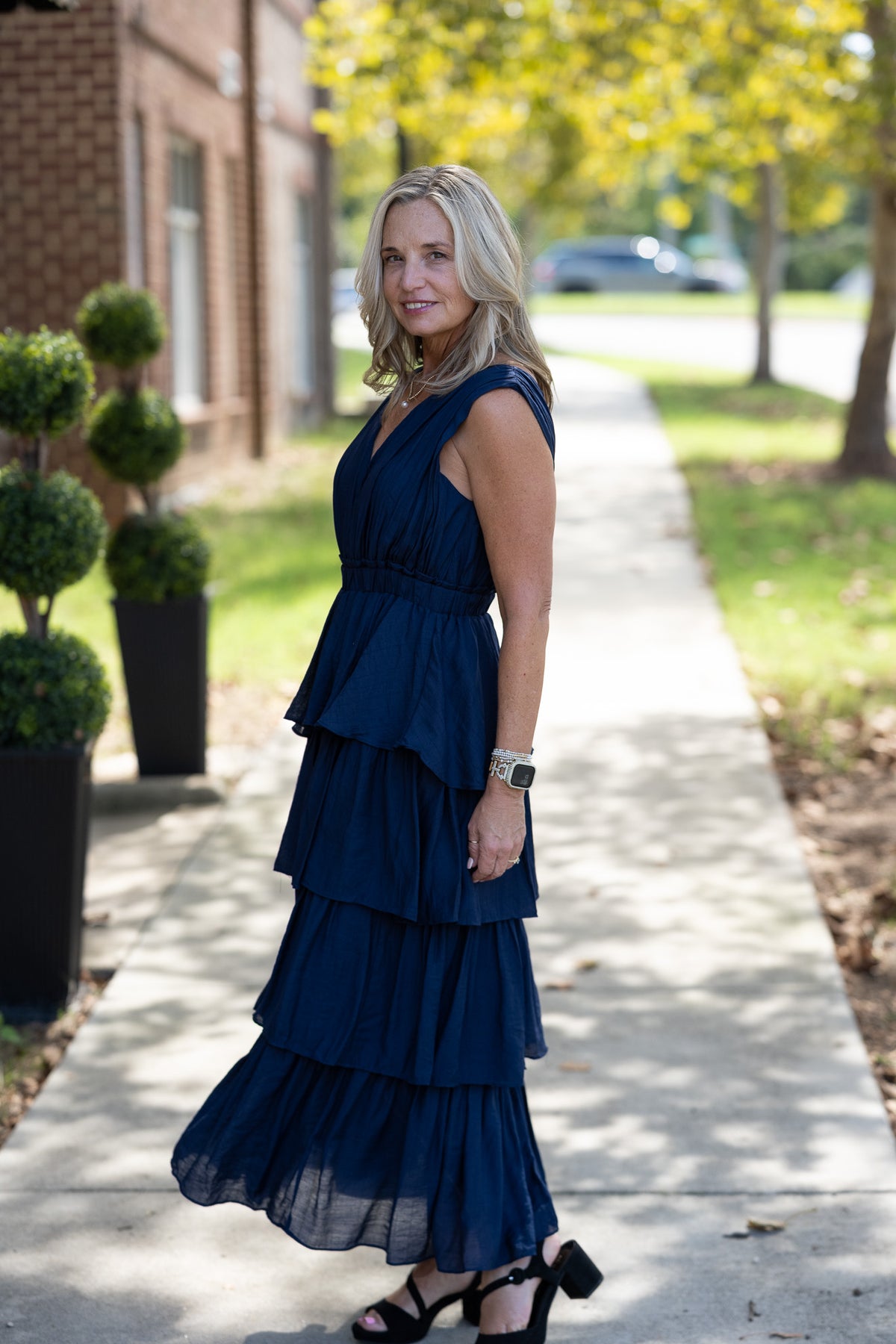 Sweet Moments Navy Maxi Dress