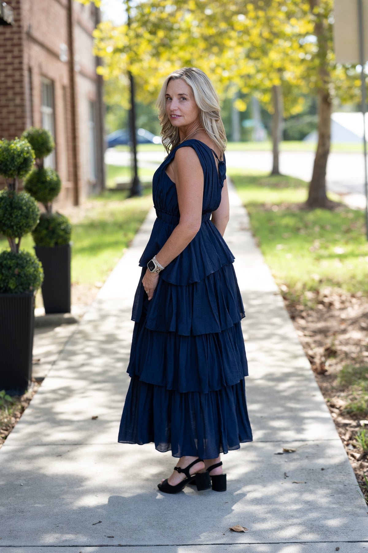 Sweet Moments Navy Maxi Dress