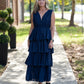 Sweet Moments Navy Maxi Dress