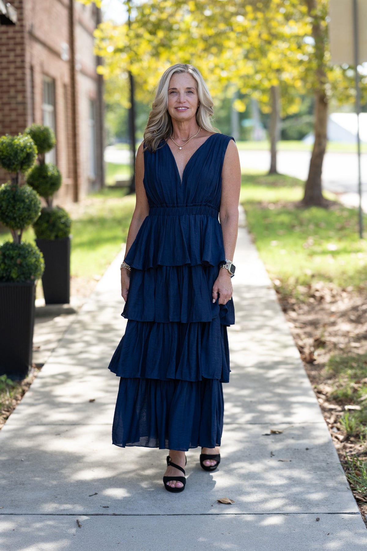 Sweet Moments Navy Maxi Dress