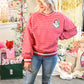 Santa Red Stripe Varsity Crew