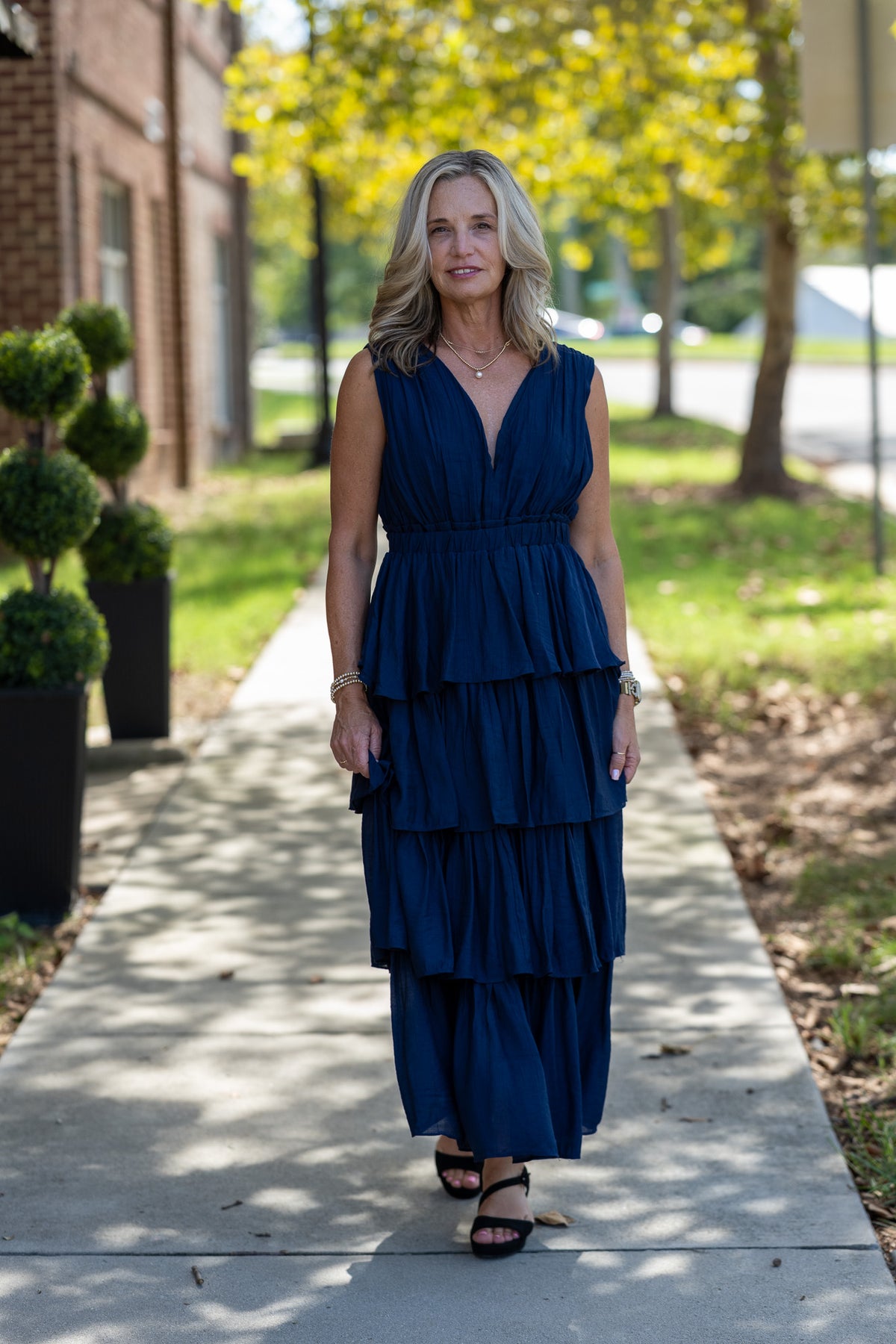 Sweet Moments Navy Maxi Dress