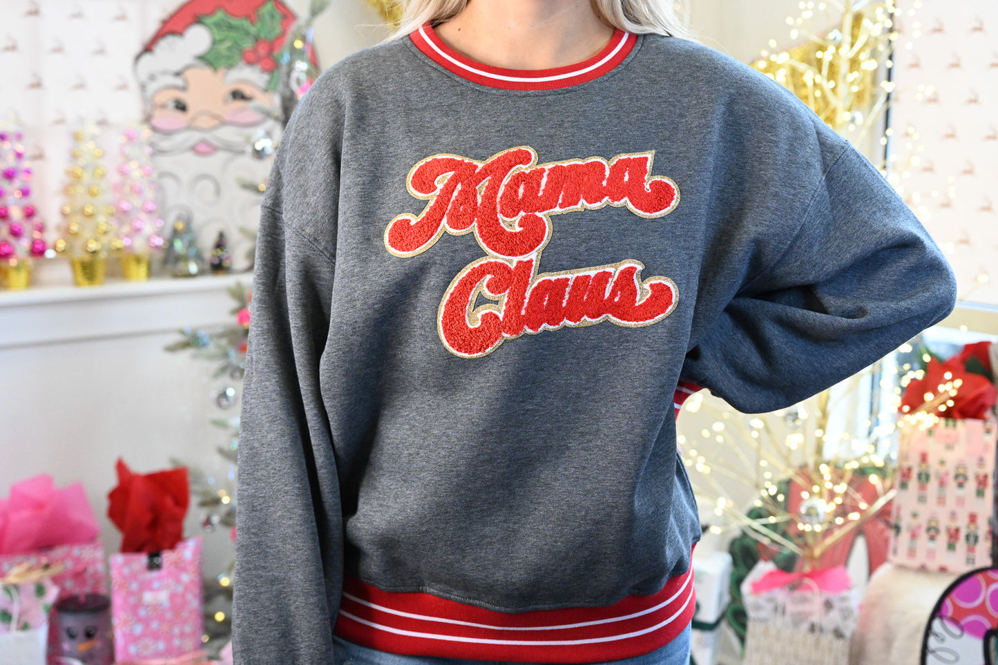 Mama Clause Varsity Crew