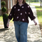 Point Burgundy Dot Top