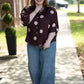 Point Burgundy Dot Top