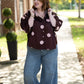 Point Burgundy Dot Top