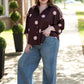 Point Burgundy Dot Top