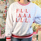 FA LA LA Floral Varsity Crew