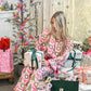 SS PJ Set Long - Pink Christmas