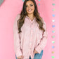 Rippled with Love Button Down - Pink -